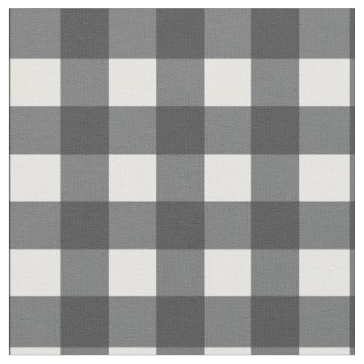 Schwarz und Weiß Gingham Stoff (Nahaufnahme)