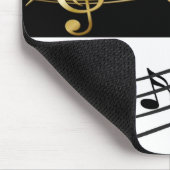 Schwarz und Weiß Gold Notes Maus Pad! Mousepad (Ecke)
