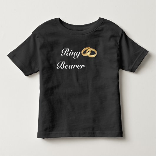Schwarz und Weiß | Goldring-Träger Kleinkind T-shirt (Vorderseite)
