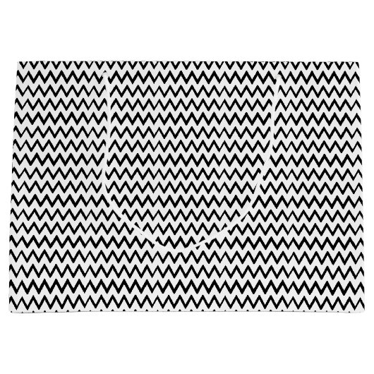 SCHWARZ UND WEISS GROßE GESCHENKTÜTE (Vorderseite)