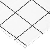 Schwarz und Weiß Großer Tischläufer (Ecke)