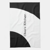 Schwarz und Weiß Handtuch (Vertikal)