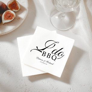 Schwarz und Weiß: Ich mache GRILLEN-Engagement-Par Serviette