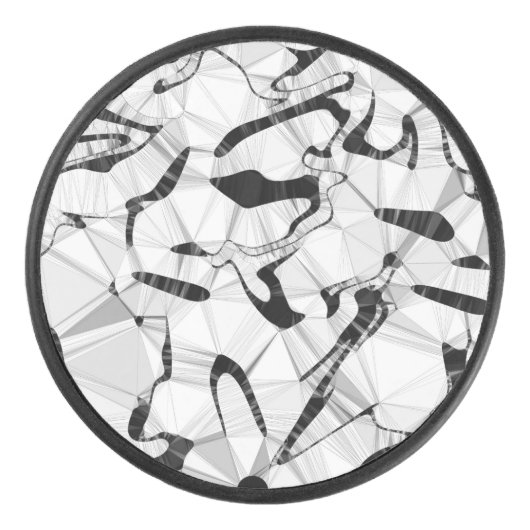 Schwarz und Weiß im Motion Hockey Puck (Vorderseite)
