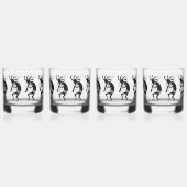 Schwarz und Weiß im Südwesten Kokopelli kann Glas (Links)