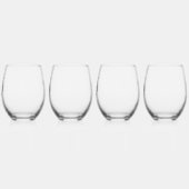 Schwarz und Weiß im Südwesten Kokopelli Weinglas Ohne Stiel (Links)