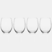 Schwarz und Weiß im Südwesten Kokopelli Weinglas Ohne Stiel (Rechts)