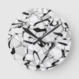 Schwarz und Weiß in bewegungsreicher Uhr