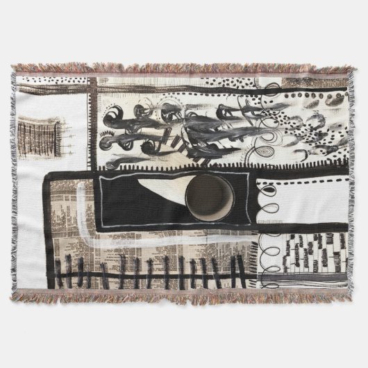 Schwarz und Weiß in der Stadtsprache Decke (Vorderseite)