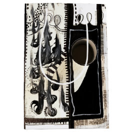 Schwarz und Weiß in der Stadtsprache Mittlere Geschenktüte