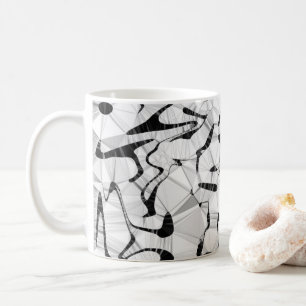 Schwarz und Weiß in klassischer Tasse