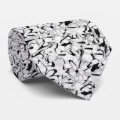 Schwarz und Weiß in Motion Krawatte (Gerollt)