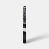 Schwarz und Weiß iPhone Hülle (Linke Seite)