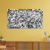 SCHWARZ UND WEISS IX - Aktionsgemälde - Abstrakt- Leinwanddruck (Insitu (Wohnzimmer))