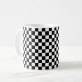 Schwarz und Weiß Kaffeetasse (Vorderseite Links)