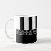 Schwarz und Weiß Kaffeetasse (Links)