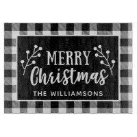 Schwarz und Weiß Kariert frohe Weihnachten