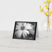 Schwarz und Weiß Karte (Gelbe Blume)