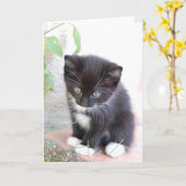 Schwarz und Weiß Karte (Gelbe Blume)