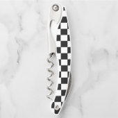 Schwarz und Weiß Kellnermesser (Vorderseite)