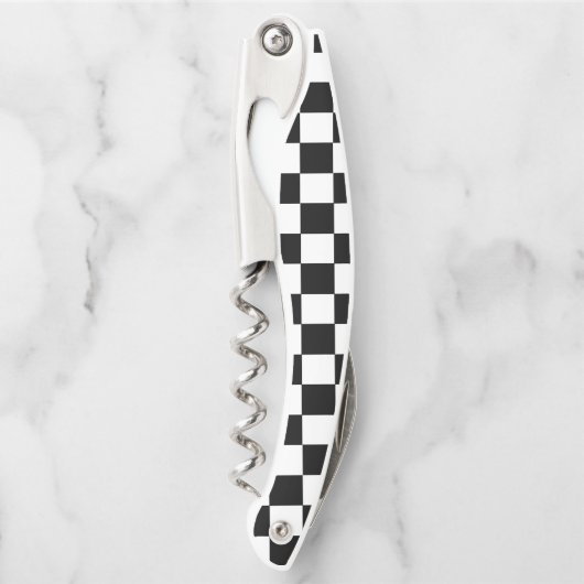 Schwarz und Weiß Kellnermesser (Vorderseite)