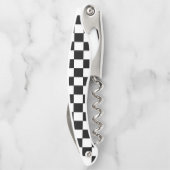 Schwarz und Weiß Kellnermesser (Rückseite)
