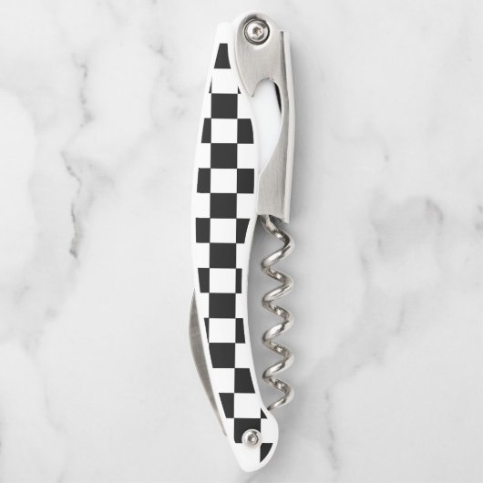 Schwarz und Weiß Kellnermesser (Rückseite)