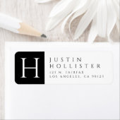 Schwarz und Weiß | Klassische Rücksendeadresse (Insitu)