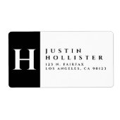 Schwarz und Weiß | Kluge Rücksendeadresse (Vorne)