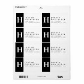 Schwarz und Weiß | Kluge Rücksendeadresse (Vorne)