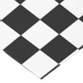 Schwarz und Weiß Kurzer Tischläufer (Ecke)