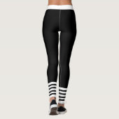 Schwarz und Weiß Leggings (Rückseite)