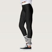 Schwarz und Weiß Leggings (Links)
