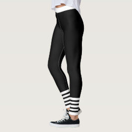 Schwarz und Weiß Leggings