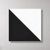 Schwarz und Weiß Leinwanddruck (Vorderseite)