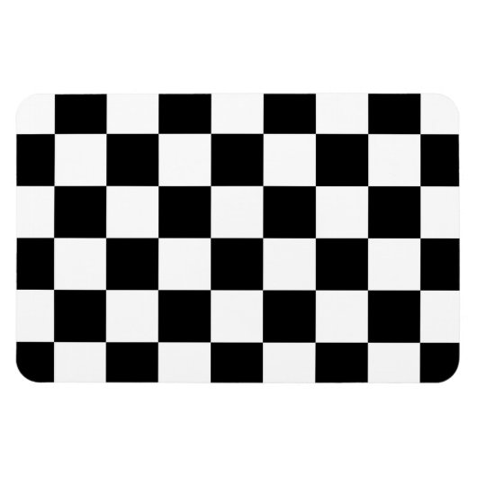 Schwarz und Weiß Magnet (Horizontal)