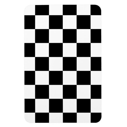 Schwarz und Weiß Magnet (Vertikal)