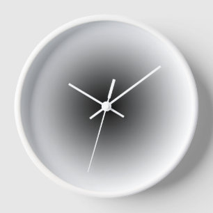 Schwarz und Weiß Minimalistisch und modern Uhr
