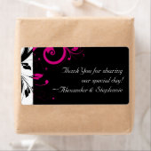 Schwarz und Weiß mit Akzent Magenta Swirl (Insitu)