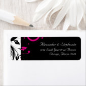 Schwarz und Weiß mit Akzent Magenta Swirl (Insitu)