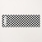 Schwarz und Weiß mit Namen Yogamatte (Rückseite (Horizontal))