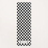 Schwarz und Weiß mit Namen Yogamatte (Vorderseite)