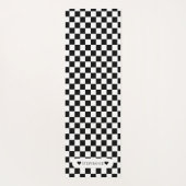 Schwarz und Weiß mit Namen Yogamatte (Rückseite)