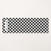 Schwarz und Weiß mit Namen Yogamatte (Vorderseite (Horizontal))