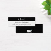 Schwarz und Weiß mit Ruby Accent Drink Ticket (Schreibtisch)