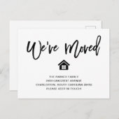 Schwarz und Weiß | Moderne Ankündigung Postkarte (Vorne/Hinten)