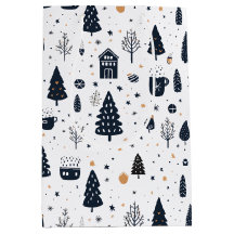 Schwarz und Weiß Moderner Minimaler Weihnachtsurla