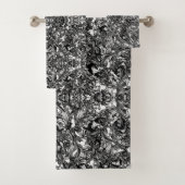 SCHWARZ UND WEISS MODERNES BAROCKBAD BIS BADHANDTUCH SET (Insitu)