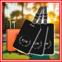 Schwarz und Weiß | Monogram für moderne Initials