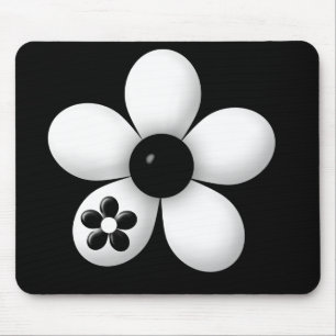 SCHWARZ UND WEISS MOUSEPAD